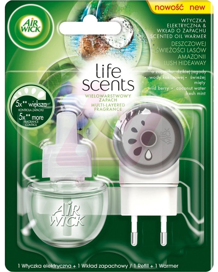 Odorizant electric + rezerva Lush Hideaway 19 ml Air Wick BNB