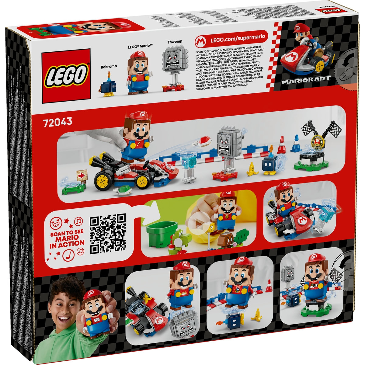 Mario Kart – LEGO Mario interactiv si Standard Kart 72043 LEGO
