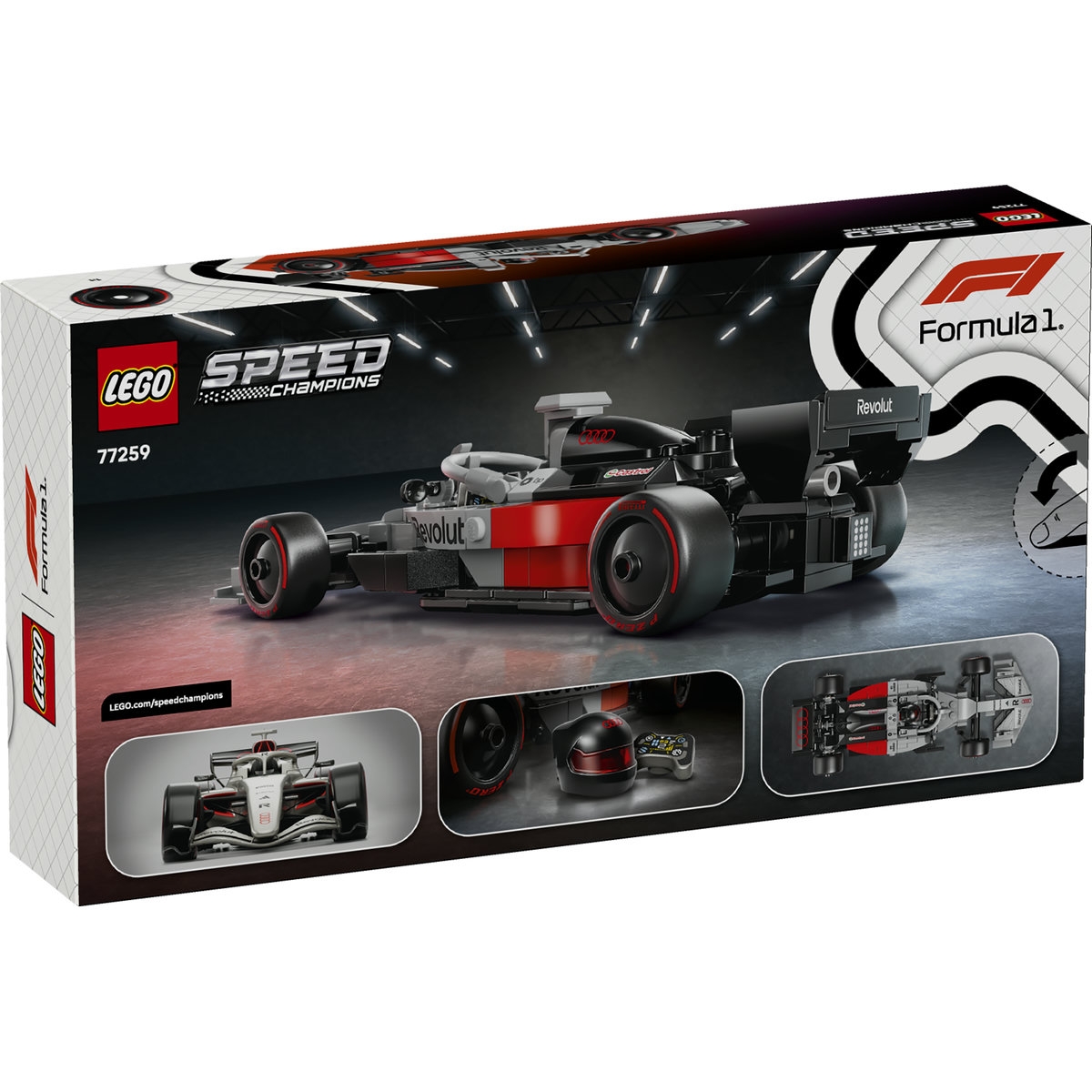 Masina de curse Audi Revolut F1 Team R26 77259 LEGO Speed