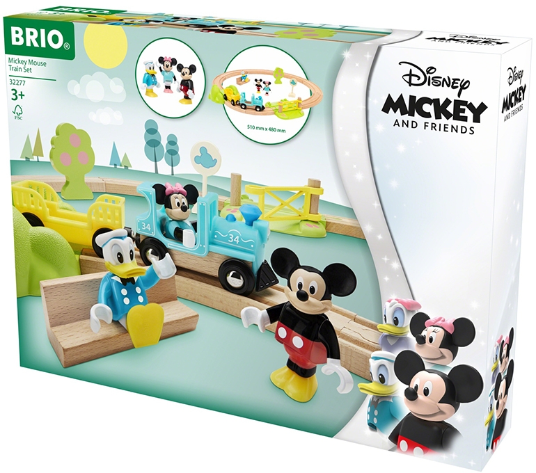 Tren De Mickey Mouse A Pilas BRIO – Vagón Con Conexión Magnética – Juguete Educativo Para Niños De 3+