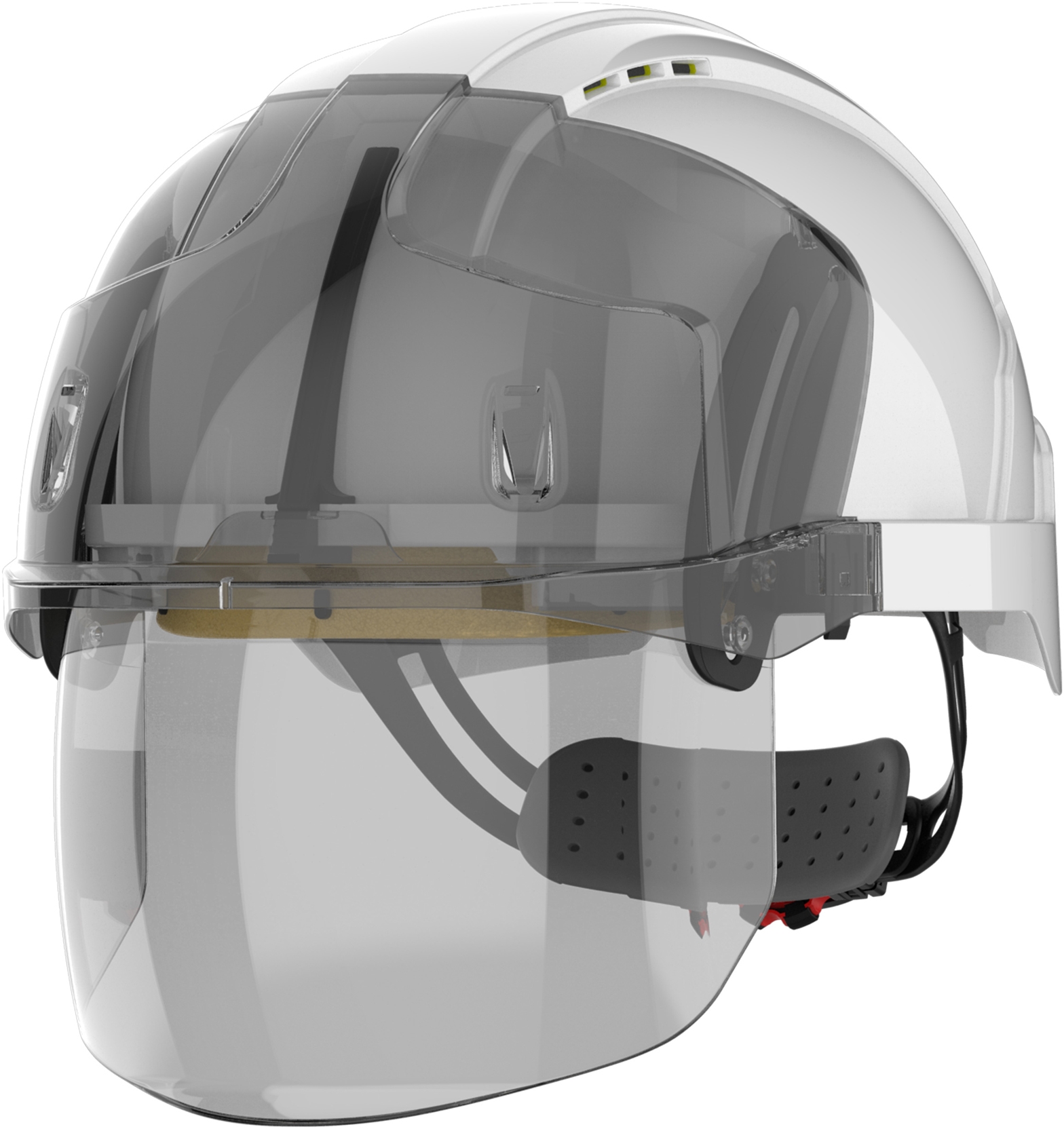 Casca de protectie Evo Vistashield, ventilata cu viziera, alb, JSP - BNB