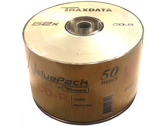 CD-R, 700 MB, 52x, ValuePack 50 buc/set Traxdata - BNB