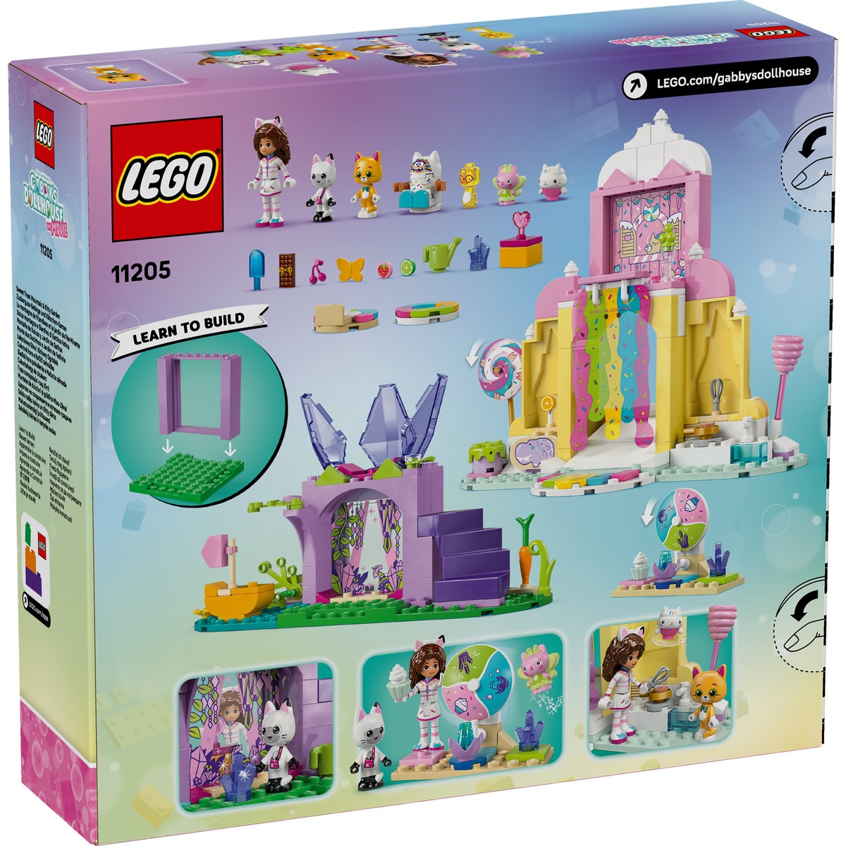 Muntele de dulciuri si gradina Miau-Zanei 11205 LEGO Gabby s
