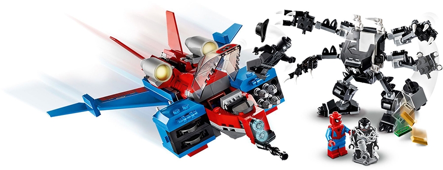 Spiderjet contra Robotul Venom 76150 LEGO Spiderman Marvel Super