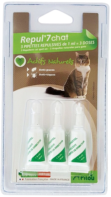 Pipeta antiparazitara pentru pisici 3 x 1 ml Pilou