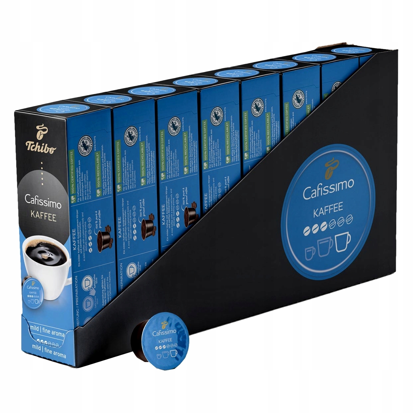 Cutie 10 capsule cafea Tchibo Cafissimo Coffee Fine Aroma 8 cutii