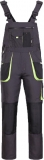 Pantaloni pieptar Kastor Stenso, gri/negru/verde
