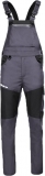 Pantaloni pieptar EOS Stretch Stenso, gri deschis/gri inchis