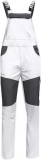 Pantaloni pieptar EOS Stretch Stenso, alb/gri inchis