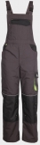 Pantaloni pieptar Stenso iarna Kastor, gri/negru