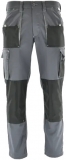 Pantaloni talie Rocky, gri, Saraworkwear