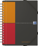 Agenda Oxford International Meeting Book, A5+, 80 file, coperta PP, file pre-perforate, 3 clape pe coperta, gri, patratele