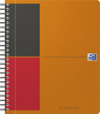 Agenda Oxford International Active Book, A5+, 80 file, coperta PP, file micro-perforate, portocaliu, dictando