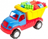 Legomion Mic, Camion + piese tip lego, diverse culori, Burak Toys
