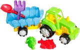 Set nisip Tractor Costinesti, diverse culori, Burak Toys