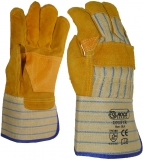 Manusi din piele spalt de bovina, marime: 10.5, Galben, Rock Safety