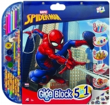 Set pentru desen 5 in 1 Gigablock Spider-man As Toys