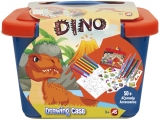 Set creativ Valiza cu accesorii pentru desen Dinos As Toys