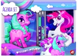 Set agende cu pix, model Unicorn 2 buc/set As Toys