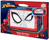 Tabla de scris Scribbler mare Spider-man, cu burete magic, pentru copii As Toys