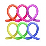 Jucarie senzoriala antistres super elastica Stretchy String Fidget multicolor, 6 buc/set 