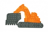 Jucarie senzoriala antistres Pop it Now and Flip it, 41 x 26 cm, model Excavator Model 2 multicolor