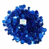 Beteala culoare albastru, cu paiete rotunde, 2 m x 11 cm 