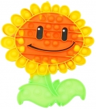 Jucarie senzoriala antistres Pop it Now, 25 cm, model Floarea Soarelui