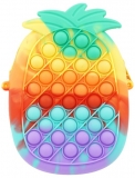 Geanta mica Pop it Now, 16 x 13 cm, model Ananas multicolor
