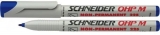 Marker non-permanent OHP 225 M 1 mm Schneider albastru