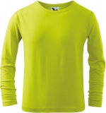 Tricou copii, cu maneca lunga, marime: 110, lime, Malfini