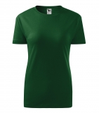 Tricou classic new, dama, verde sticla, Malfini