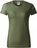Tricou cu gat rotund, pentru dame, khaki, Malfini