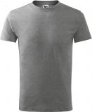 Tricou copii, classic new, marimea: 110, gri inchis, Malfini