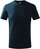 Tricou copii, finisat silicon, marime: 110 cm, albastru marin, Malfini