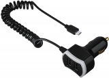 Incarcator auto Triple Power, micro USB, 7.2 A, negru Hama