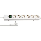 Prelungitor Comfort Line Plus, 6 prize Schuko, 2 m, alb BRENNENSTUHL