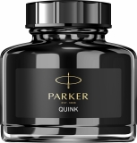 Calimara cu cerneala permanenta, culoare negru, 57 ml, Quink Parker