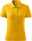 Tricou cotton polo, pentru dama, galben, Malfini