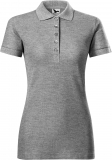 Tricou heavy cotton polo, pentru dama, gri inchis, Malfini