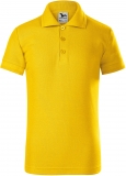 Tricou copii, pique polo, marimea: 146 cm, galben, Malfini