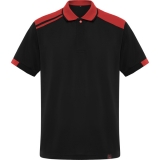 Tricou polo Samurai, unisex, Negru/Rosu, Roly