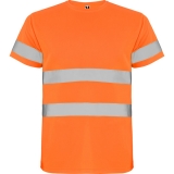 Tricou tehnic Hi-Vis Delta, pentru barbati, Portocaliu Fluorescent, Roly