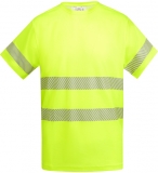 Tricou tehnic Hi-Vis Tauri, pentru barbati, Galben Fluorescent, Roly