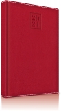 Agenda datata 2024 RO A5, 352 pagini, coperta din piele sintetica, DeLuxe, culoare rosu, Herlitz