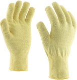 Manusi tricotate din fir de Kevlar®, din 1 fire, Mammoth-1T, Galben, Rock Safety 