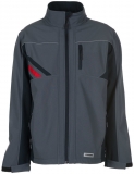Jacheta softshell Highline, gri inchis / negru / rosu, Rock Safety