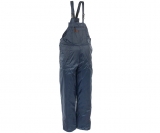 Pantaloni de iarna cu pieptar din material hidrofug, albastru marin, Rotmn, Rock Safety 