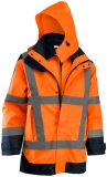 Geaca de iarna multifunctionala reflectorizanta si jacheta softshell, portocaliu,  Wizard, Rock Safety