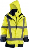 Geaca de iarna multifunctionala reflectorizanta si jacheta softshell, galben, Wizard, Rock Safety 